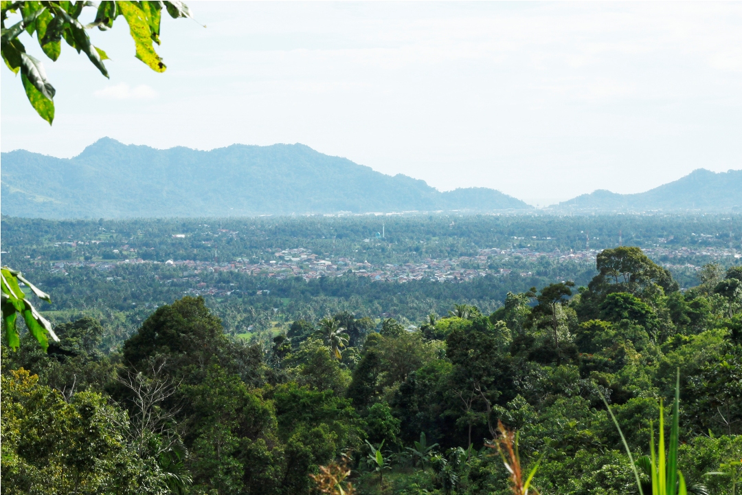 Pemandangan Kota Padang dari dekat lokasi Air Terjun Lubuk Tempurung | Foto : Riko Coubut