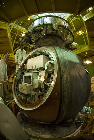 Kapsul FOTON M-3 yang membawa tardigrada ke luar angkasa. Sumber: www.esa.int
