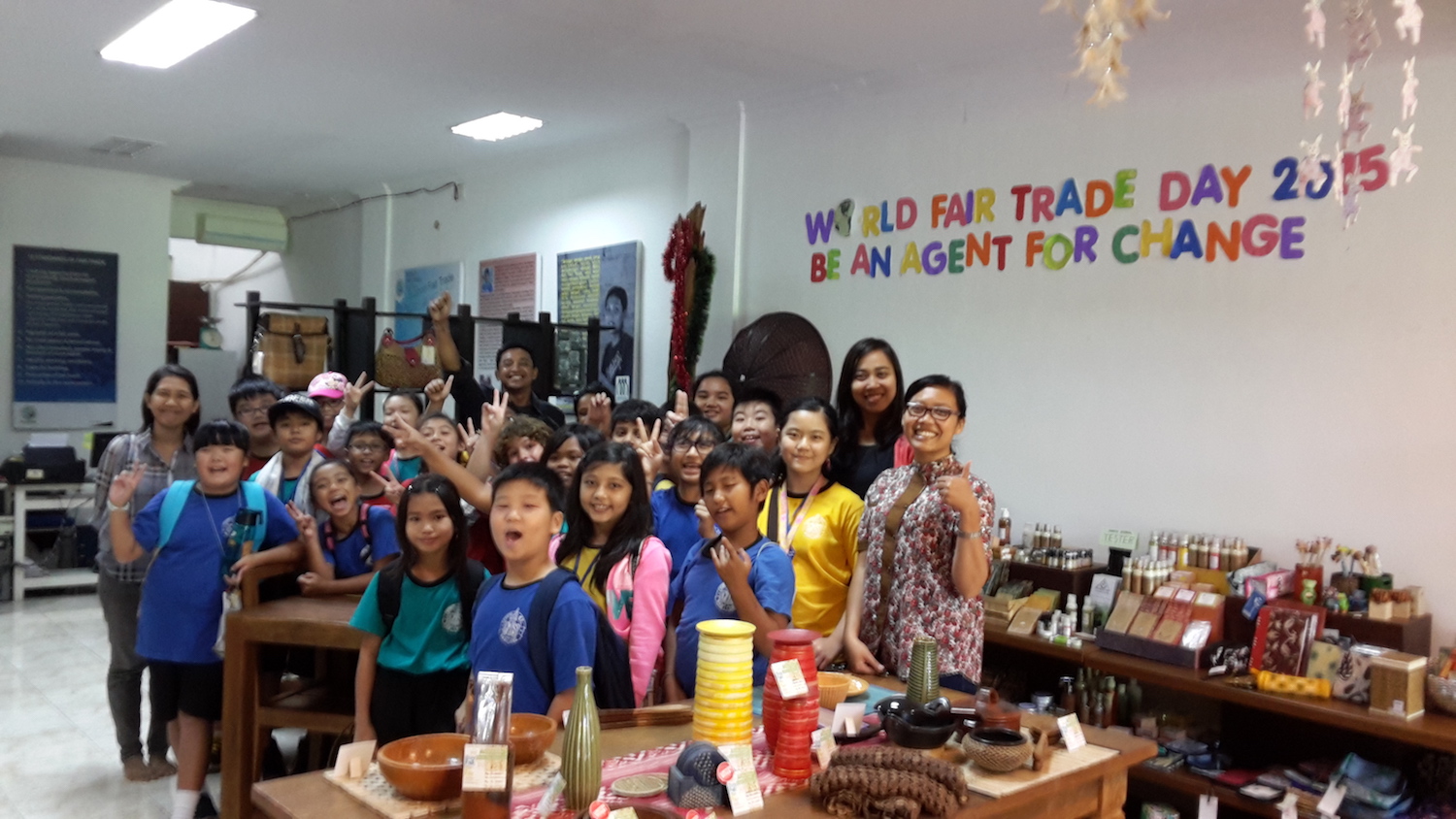 Kampanye fair trade untuk anak sekolah FFTI. Foto : Anton Muhajir