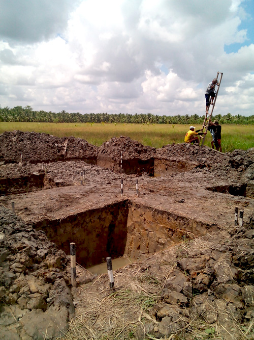 Penggalian situs Purwoagung, Karangagung Tengah, Muba, Lalan, Sumatera Selatan. Foto: Nurhadi Rangkuti