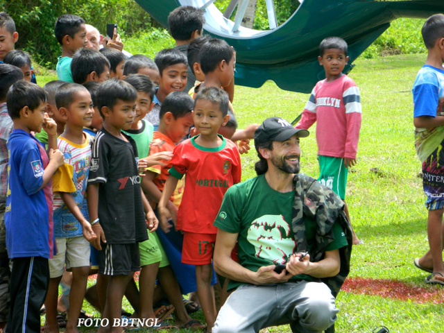 Adrien Brody , kala ikut bersama Leonardo DiCaprio ke Ketambe, Aceh. Foto: BBTNGL