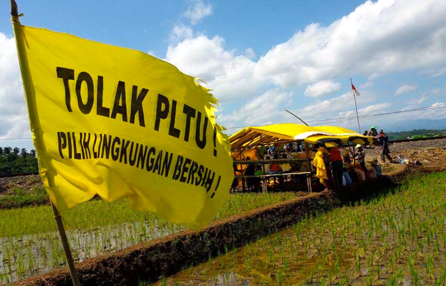 Posko perjuangan pertani tolak PLTU Batang. Foto: Greenpeace Indonesia