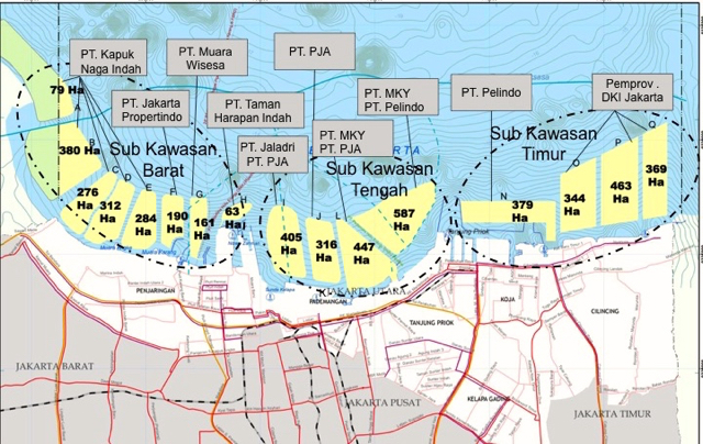 Reklamasi Teluk Jakarta. Foto: KLHK