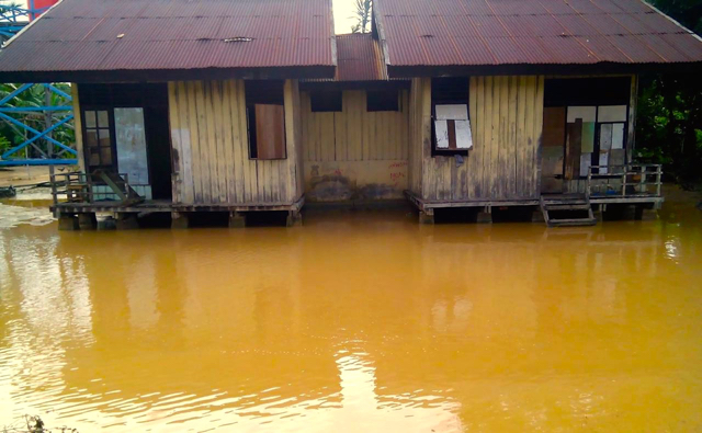 Banjir di Sima, Papua, dampak lingkungan makin rusak. Foto: Yayasan Pusaka