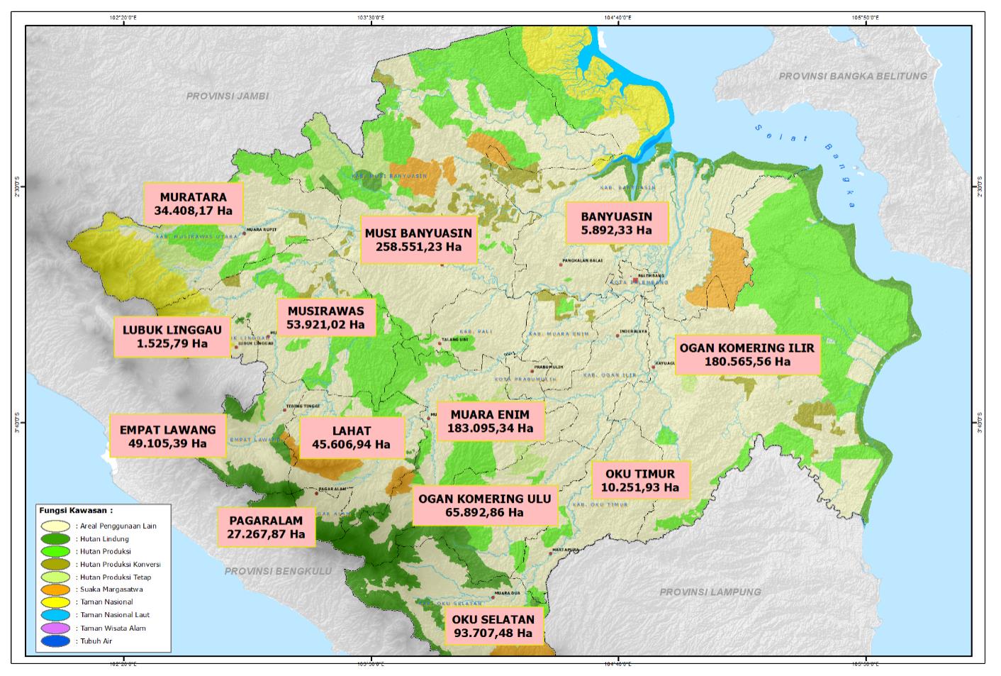 Satu juta hektare lahan kelola masyarakat. Peta: HaKI
