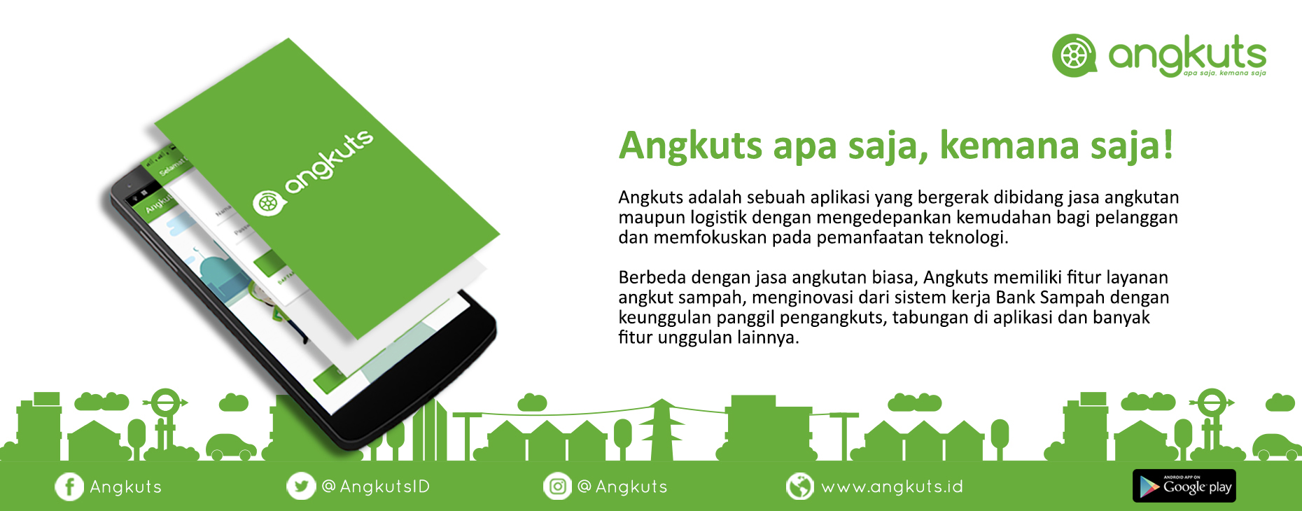 Aplikasi Angkuts sebagai solusi permasalahan sampah di Pontianak. Sumber: Angkuts.id