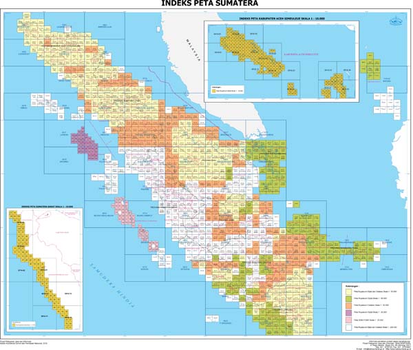 Indeks Peta Sumatera. Sumber: BIG