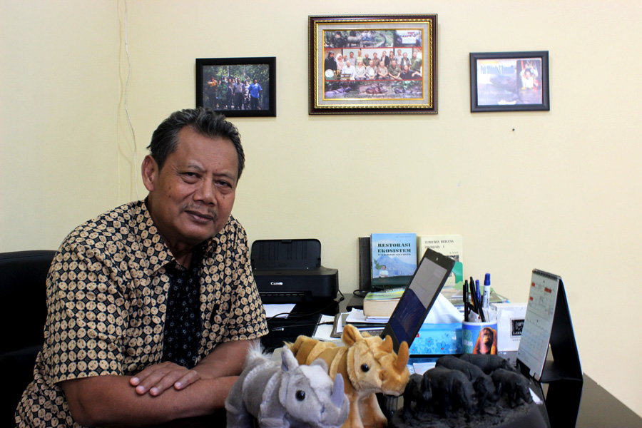 Widodo S. Ramono. Direktur Eksekutif Yayasan Badak Indonesia. Foto: Rahmadi Rahmad 