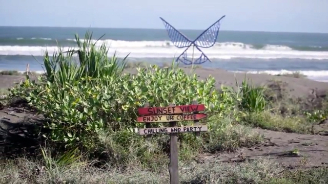 Lokasi Gardu Action berada di pesisir Parang Kusumo, Bantul. Foto: Tommy Apriando