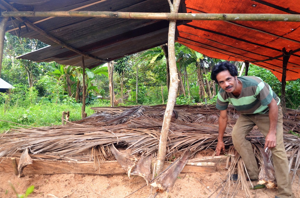 Kompos mikroorganisme yang dibuat petani Salassae, Kabupaten Bulukumba, Sulawesi Selatan digunakan untuk mengembalikan unsur hara tanah dengan cara pertanian organik. Terbukti dengan hanya dua kali pemberian kompos ini kondisi tanah membaik dan menghasilkan panen yang baik. Foto: Wahyu Chandra