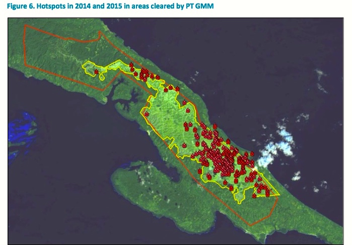 Korindo di Malut. Sumber laporan