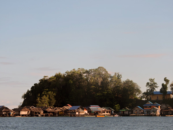 Pemukiman penduduk di gugusan Kepulauan Togean. Foto: Christopel Paino