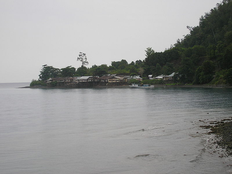 Perkampungan nelayan di Kabupaten Tojo Una-una. Sumber: Wikipedia