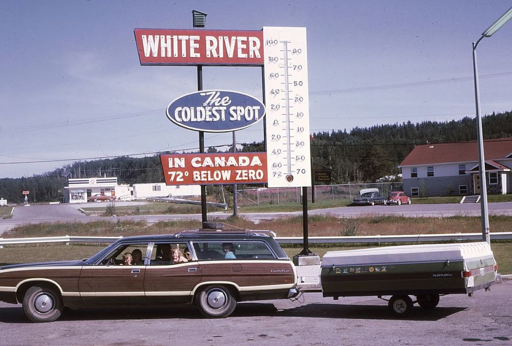 Snag, Yukon, di tahun 1973. Foto: RichardBH/Wikimedia Commons