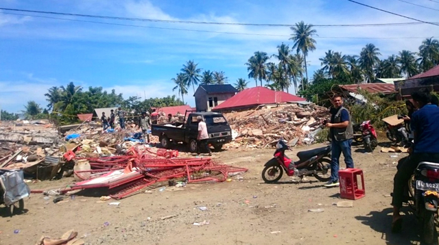Kerusakan dampak gempa di Pidie Jaya. Foto: dari Twitter Sutopo P Nugroho, BNPB