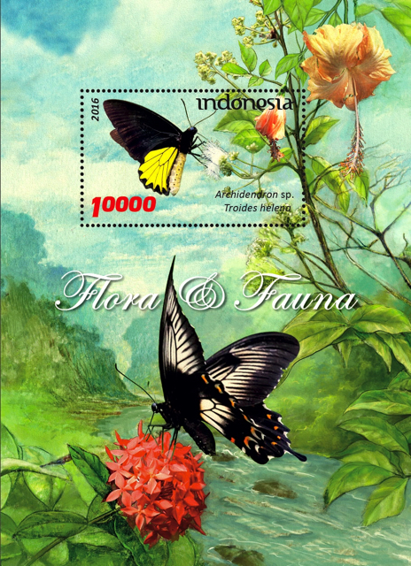 Prangko baru berisi gambar kupu-kupu temuan Wallace. Foto: PT Pos Indonesia
