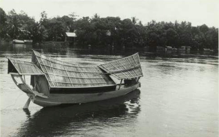 Perahu kajang masyarakat Tulangbawang, Lampung. Perahu ini di masa lalu membawa berbagai hasil bumi ke berbagai wilayah, termasuk ke Singapura. Foto akun Facebook Dido Ridho Zulkarnaein 