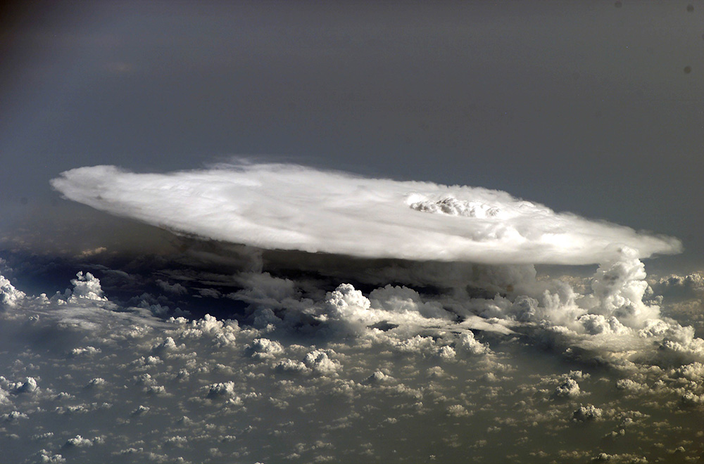 Cumulonimbus cloud over Africa. Foto: NASA