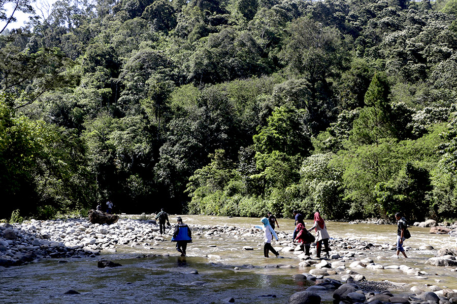 Sungai Agusen dan hutan lebat yang merupakan kebanggaan masyarakat Agusen | Foto: Junaidi Hanafiah/Mongabay Indonesia