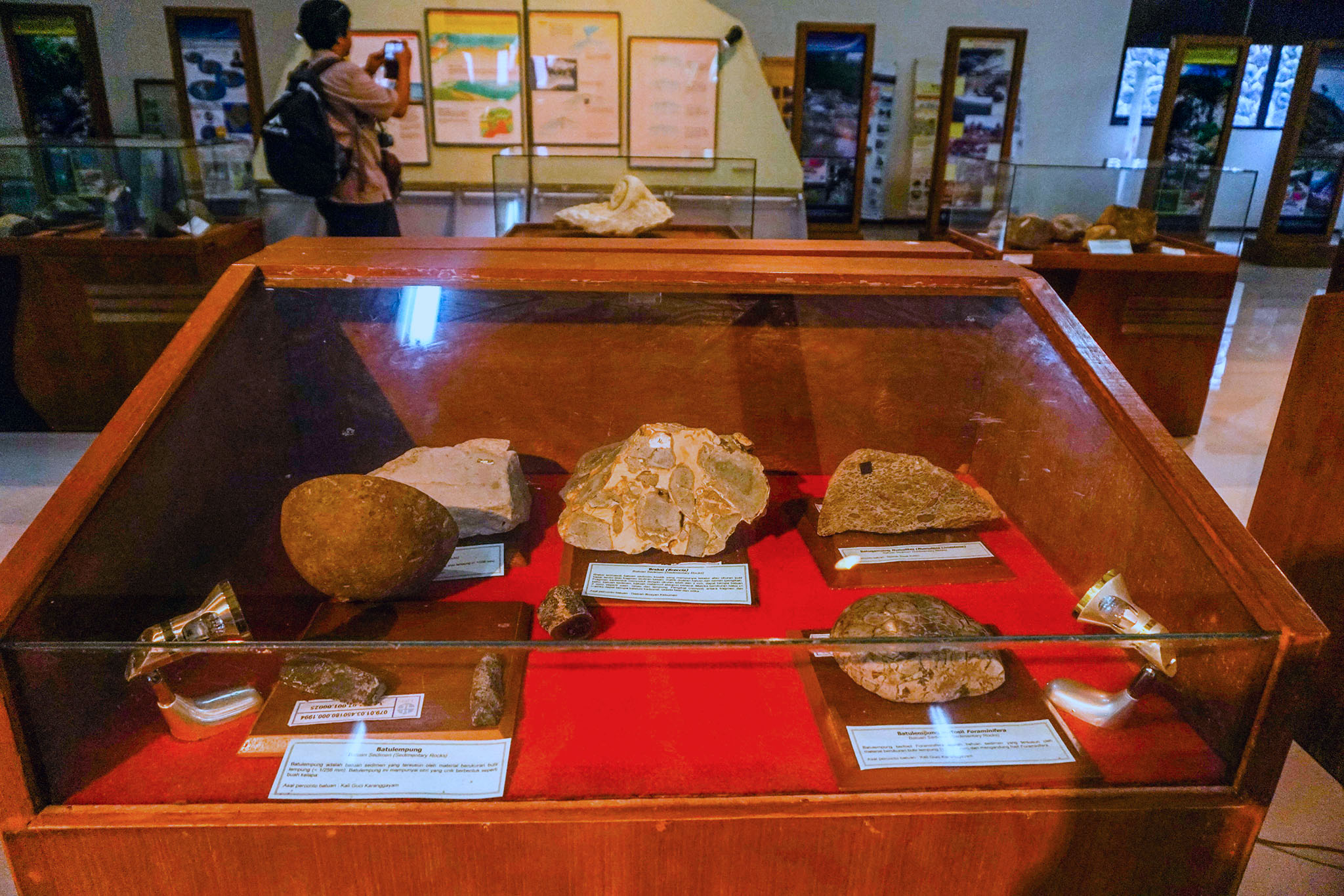 Berbagai jenis bebatuan yang tersimpan di museum kebumian LIPI di Karangsambung, Kebumen, Jateng | Foto: L Darmawan/Mongabay Indonesia