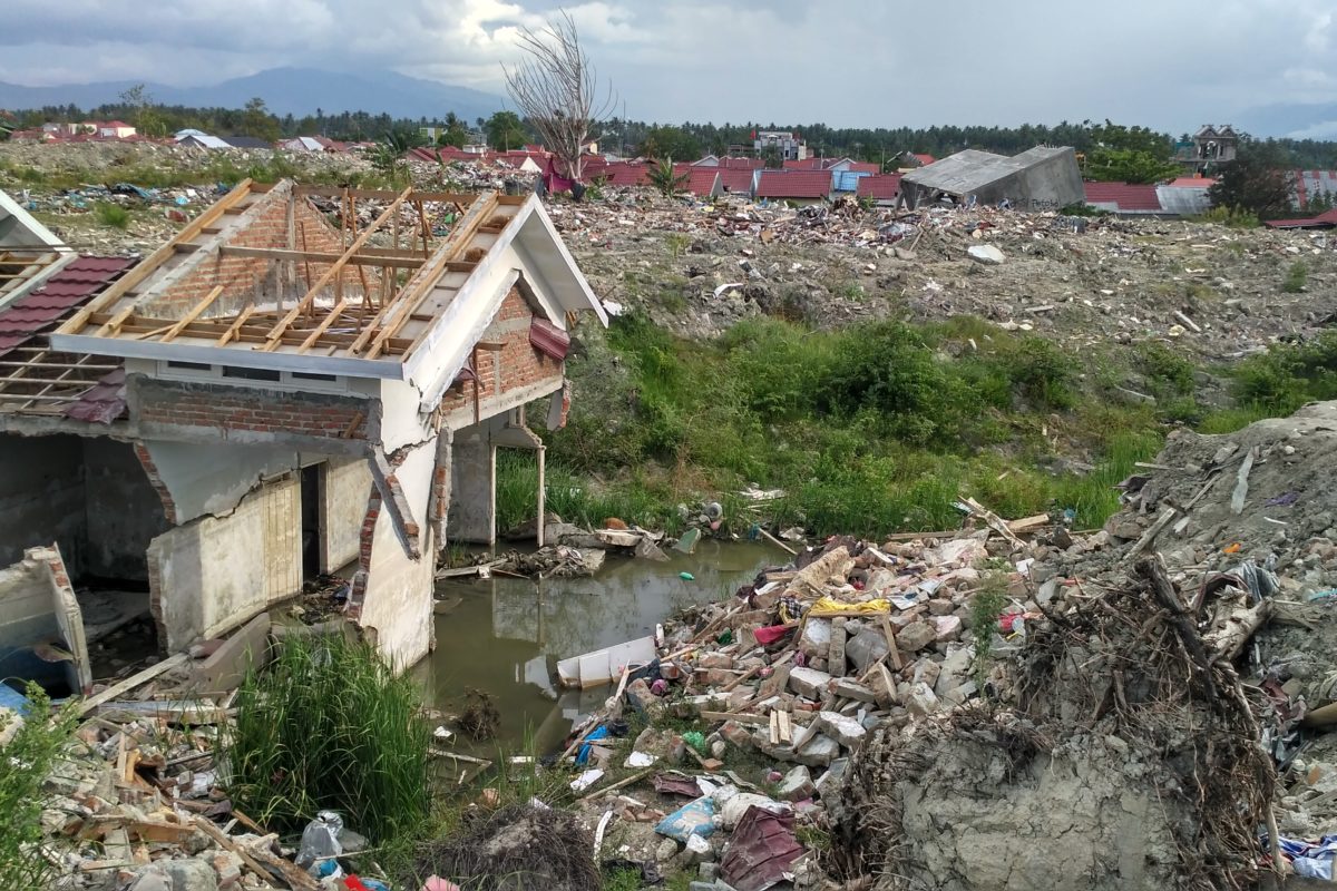 Kehancuran yg terjadi di Petobo pasca likuifaksi. Foto:  Minnie Rivai/ Mongabay Indonesia
