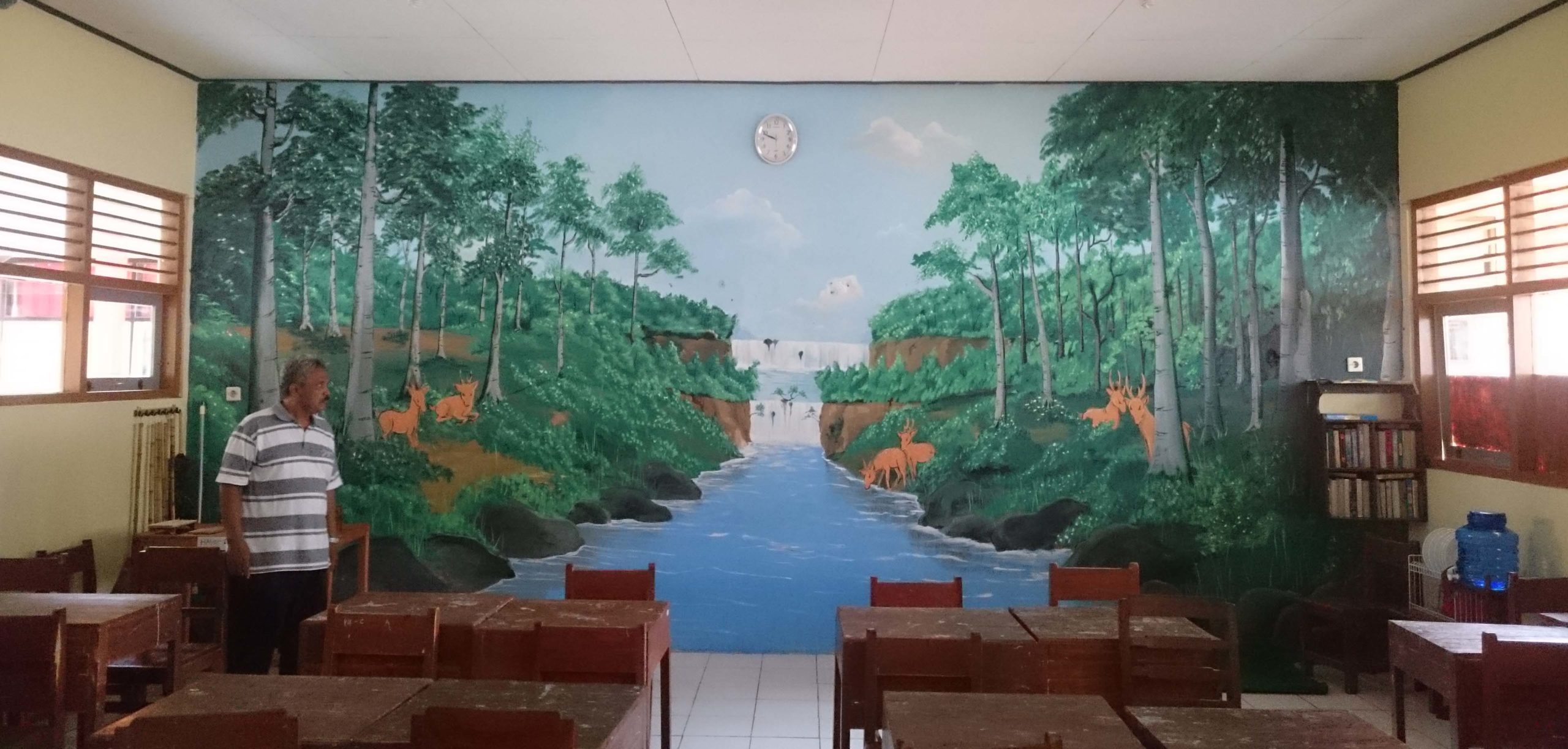 Sekolah Ini Penuh Mural Nuansa Alam Dan Pangan Lokal Mongabaycoid
