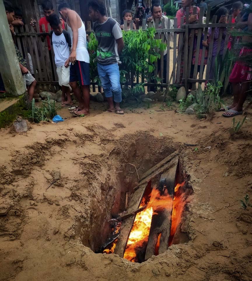 Lubang kuburan harimau yang mati diracun di Mandailing Natal