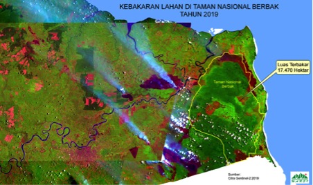 Dari luasan itu perusahaan dan kebun masyarakat Dusun Sungai Palas termasuk di dalamnya. Ia tampak pada peta PRIMS. 