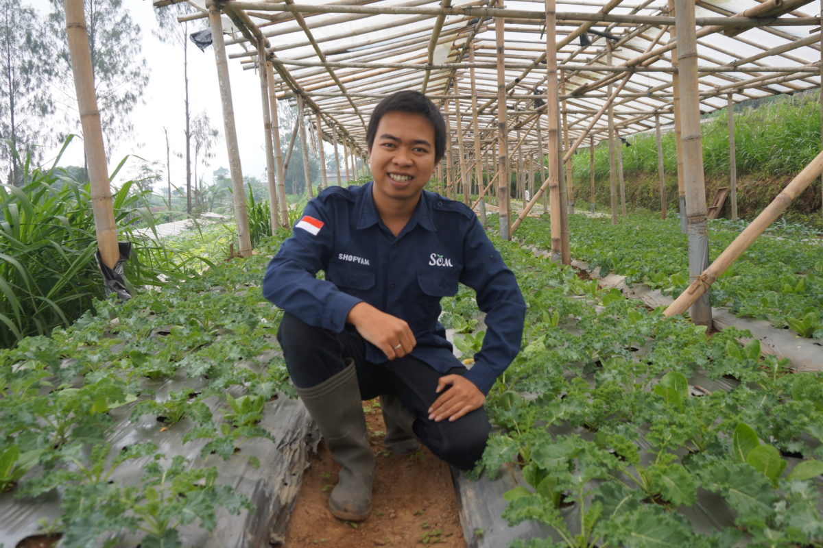 Shofyan Adi Cahyono, petani muda yang dinobatkan sebagai Duta Tani Millenial oleh Kementerian Pertanian. Foto: Lusia Arumingtyas/ Mongabay Indonesia