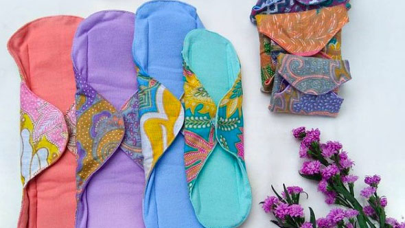 Pembalut kain yang bisa dipakai berulang kali. Foto: dari Instagram Biyung Indonesia