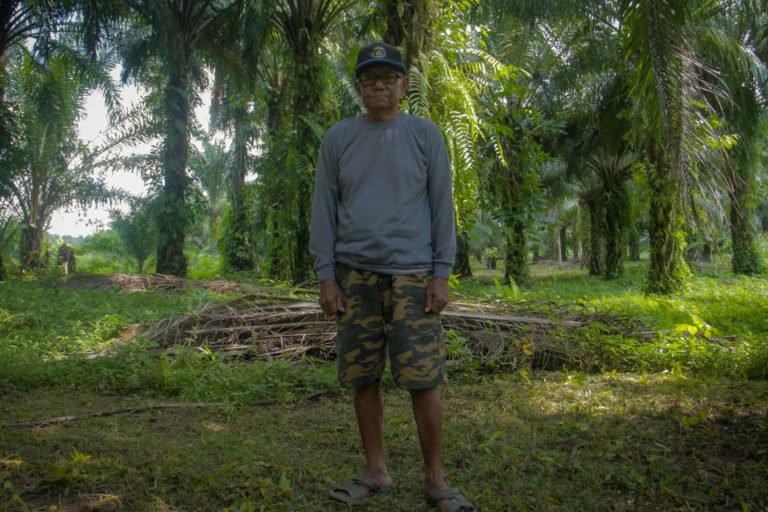 Darius Bega, petani dari Kecamatan Burau. Foto: Eko Rusdianto/ Mongabay Indonesia