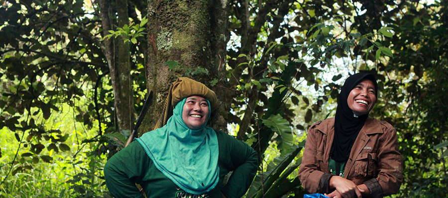 Para perempuan Damaran Baru, Kecamatan Timang Gajah, Kabupaten Bener Meriah, Provinsi Aceh, menjaga hutan patut dicontoh. Foto: Dok. HAkA
