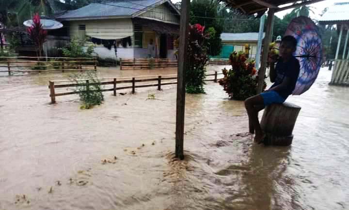 Hutan tergerus, Agustus lalu, banjir bandang melanda Sabuai. Foto: dokumen warga