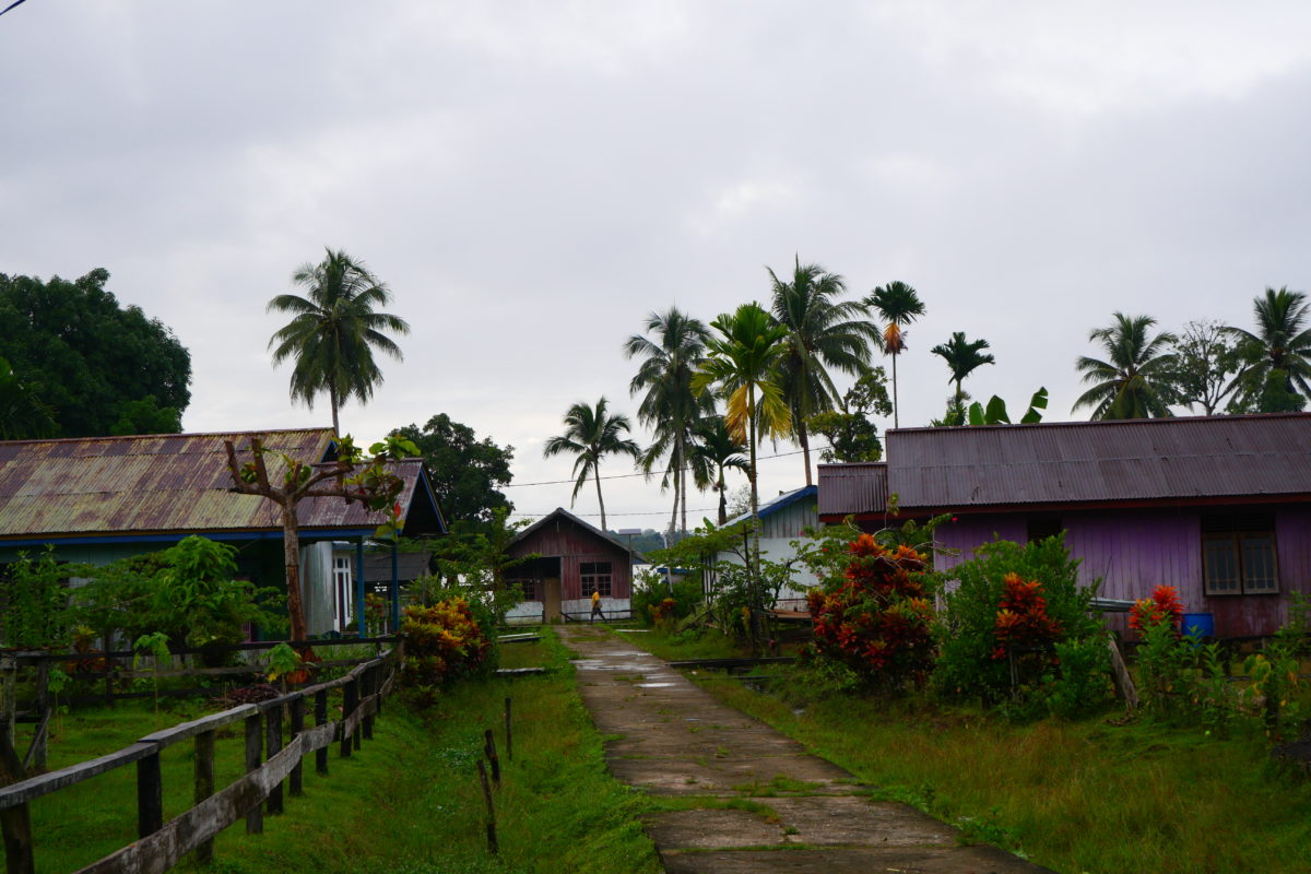Pemukiman warga di Kampung Segun, Distrik Segun. Sorong, yang tegas menolak kehadiran perusahaan sawit. Foto: Asrida Elisabeth/ Mongabay Indonesia
