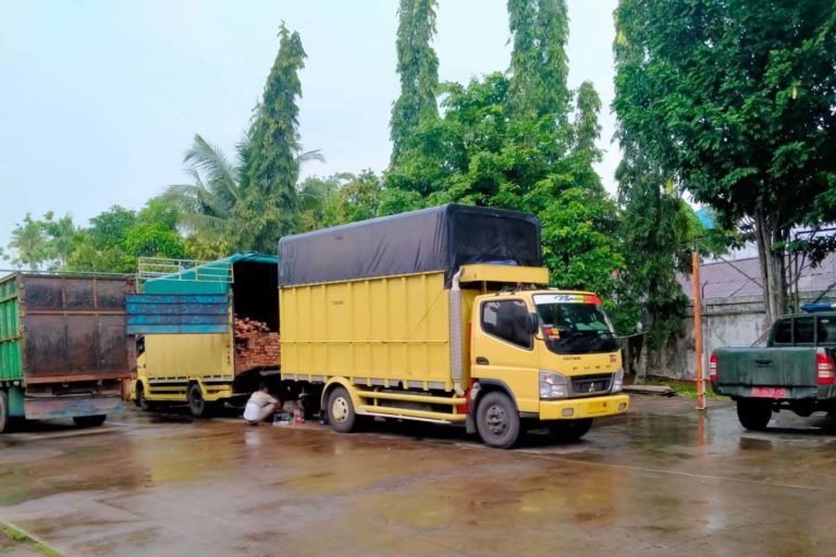 Setelah putusan hakim praperadilan membebaskan Wilman, truk dan kayu sitaan pun dikembalikan. Foto: Foto: dokumen Balai Penegakan Hukum Sumatera