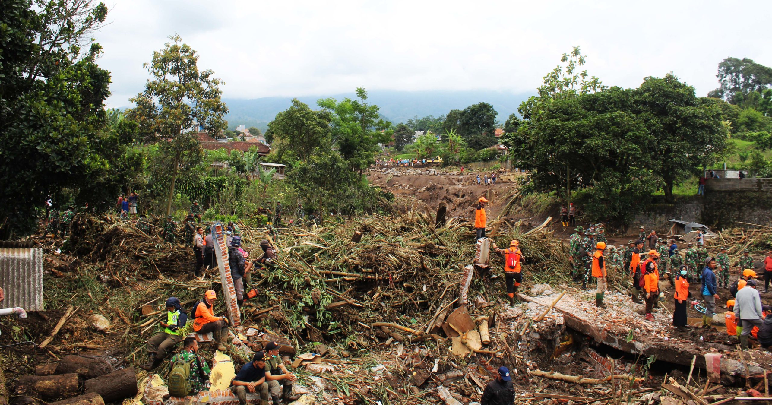 Rumah warga di Batu, rata dengan tanah kena terjang banjir bandang. Foto: Eko Widianto/ Mongabay Indonesia
