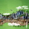 ILustrasi. Jangan sampai pembangunan kota mengorbankan kelestarian alam dan menimbulkan permasalahan lingkungan baru. Ilustrasi: Hidayaturohman/Mongabay Indonesia