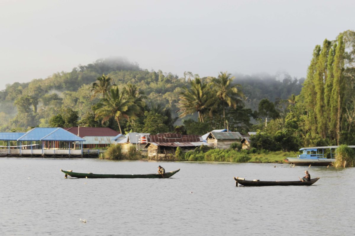 Danau Lindu. Dulu, danau ini sumber berlimpah ikan air tawar. Kondisi berubah, ikan-ikan pun tak seperti dulu lagi. Foto: Minnei Rivai/ Mongabay Indonesia