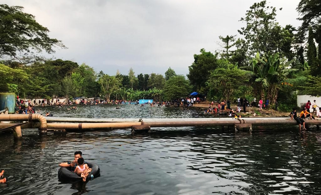 Mata air Umbulan di Winongan, Kabupaten Pasuruan yang terus mengalami penurunan debit.