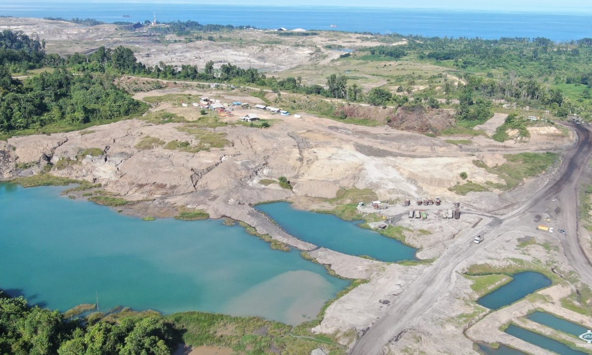 Tambang batubara di Pulau Bunyu. Foto: Jatam