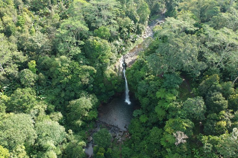 Air terjun Segenter menjadi salah satu destinasi wisata di Tahura Nuraksa. Tahura Nuraksa adalah satu-satunya kawasan konservasi yang status pengelolaannya ada di Pemerintah NTB. Foto: Fathul Rakhman/ Mongabay Indonesia