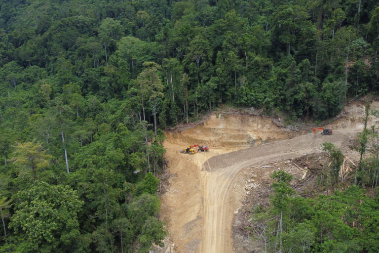 Hutan adat di Desa Kasieh, Seram, Maluku, mulai terbabat untuk akses tambang marmer. Foto: Christ Belseran/ Mongabay Indonesia